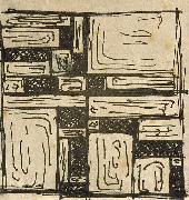 Theo van Doesburg Study for Stained-Glass Composition III oil painting